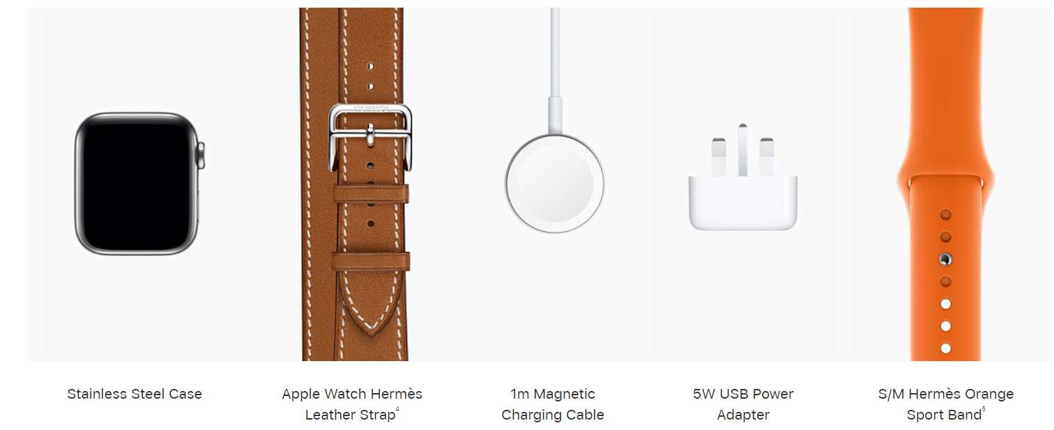 Apple Watch Hermès Stainless Steel Case with Fauve Barenia Leather Double Tour