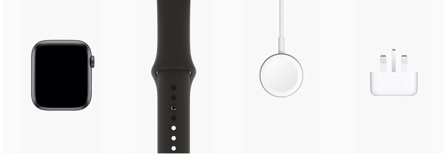 Apple Watch 4 (GPS + Cellular) Space Grey Aluminium Case with Black Sport Band